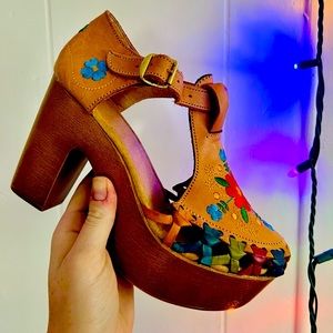 Boho Block Heel Shoe